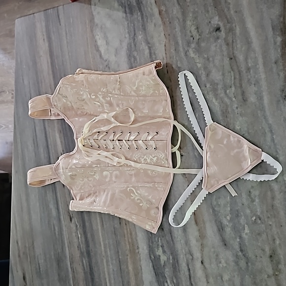 Other - Excellent Quality Corset with thongs NWOT